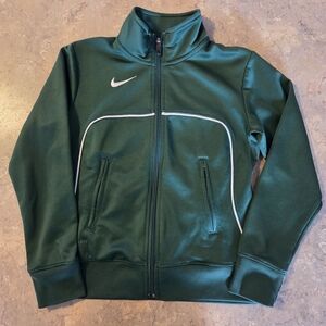 Boys Size Small Green Nike Dri Fit Zipup